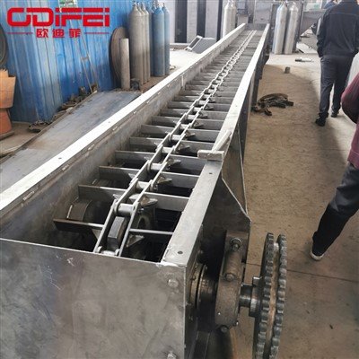 Transportador de cadena a través de